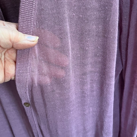 full length violet duster by Maeve at Anthropology. - Picture 4 of 6